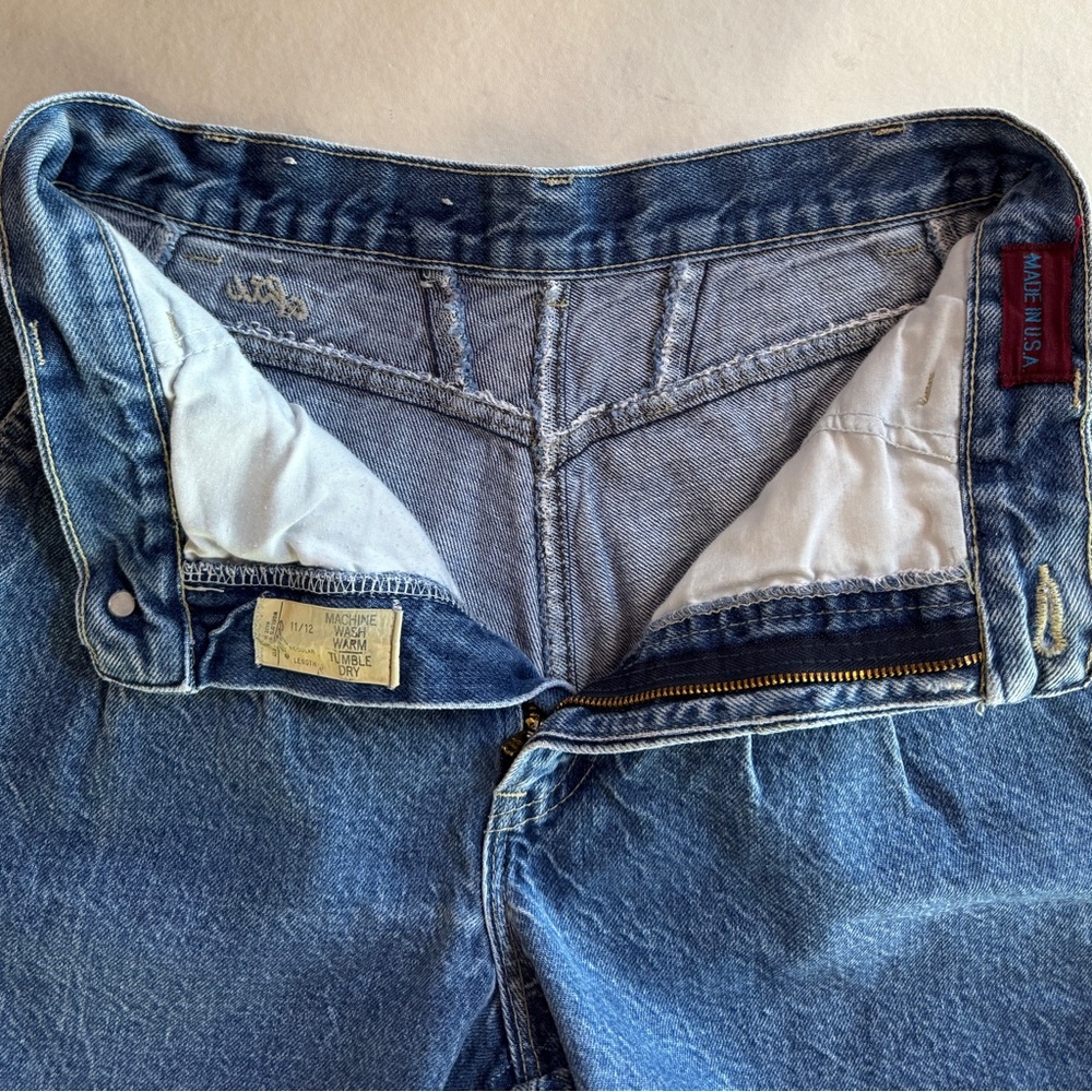 Chic Vintage Classic Pleated Tapered Leg Mom Jeans (11/12 ~W24) - Picture 11 of 17